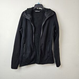 ARC'TERYX Fleece Lined Black Jacket Hoodie Size Small
